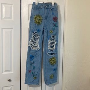 Vintage high rise jeans retro